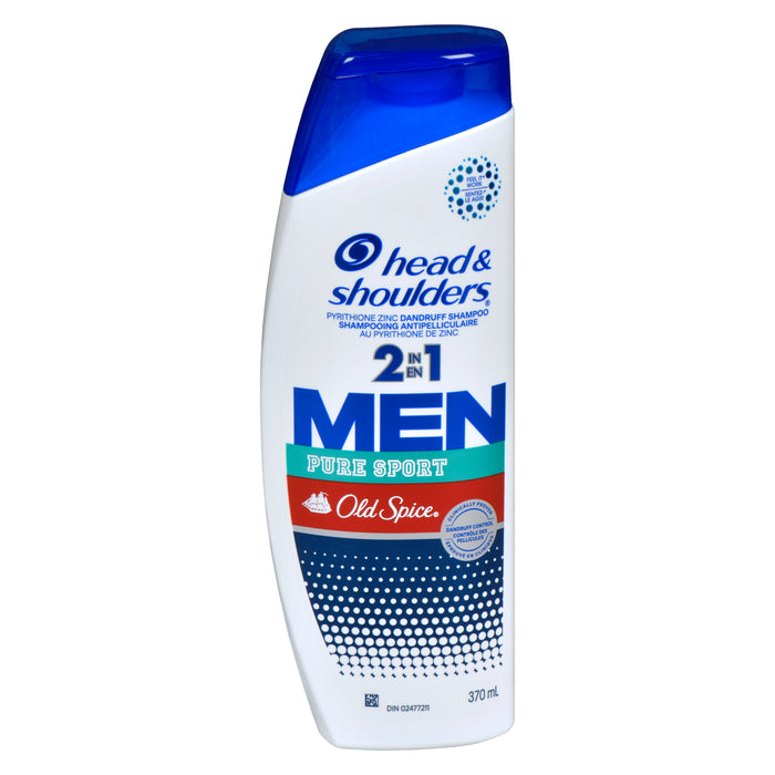 Shampoing et revitalisant 2-en-1 Old Spice Pure Sport Head & Shoulders – 370 ml