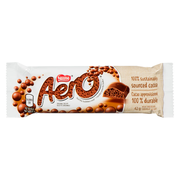 Nestle Aero Milk Chocolate bar, 42-g