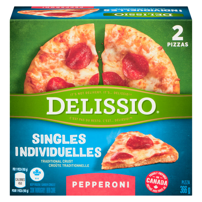 DELISSIO Pepperoni Pizza Singles 2pk. - 336g
