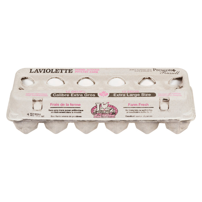 Poultry Farm Laviolette Extra Large Eggs, 12-Pack