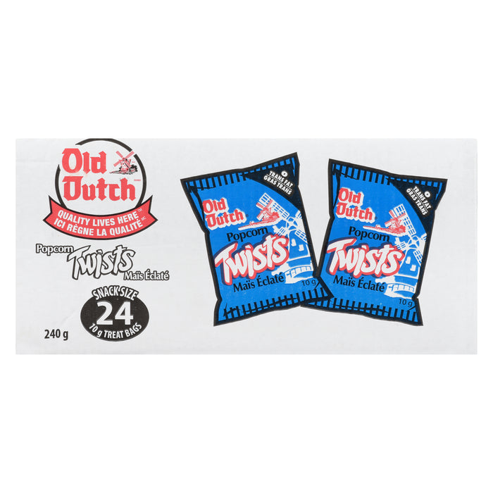 Old Dutch Popcorn Twists Bags 24pk. - 240g