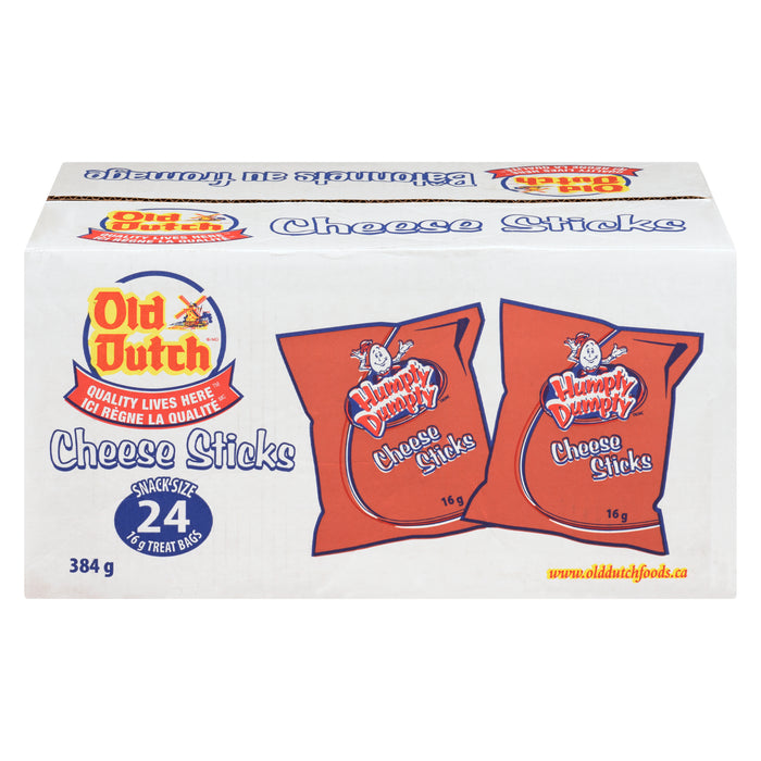 Old Dutch Humpty Dumpty Cheese Sticks Snack Size Bags 24pk. - 384g