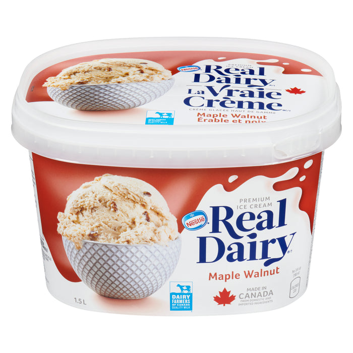 Nestle Real Dairy Maple Walnut Ice cream, 1.5-L