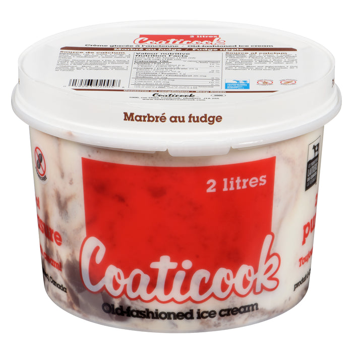 Coaticook Fudge Old-Fashioned Ice Cream, 2-L