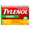 Tylenol Sinus Extra Strength Daytime Tablets, 40-Pack