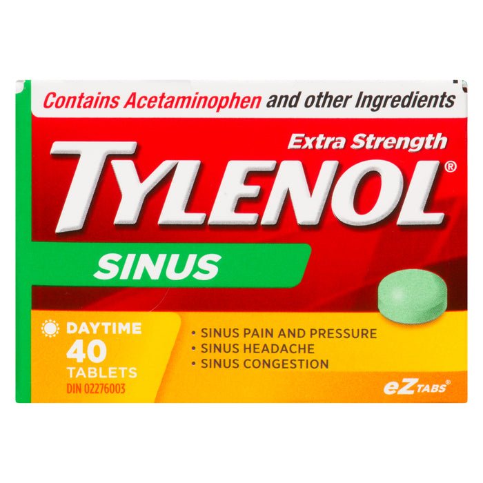 Tylenol Sinus Extra Strength Daytime Tablets, 40-Pack