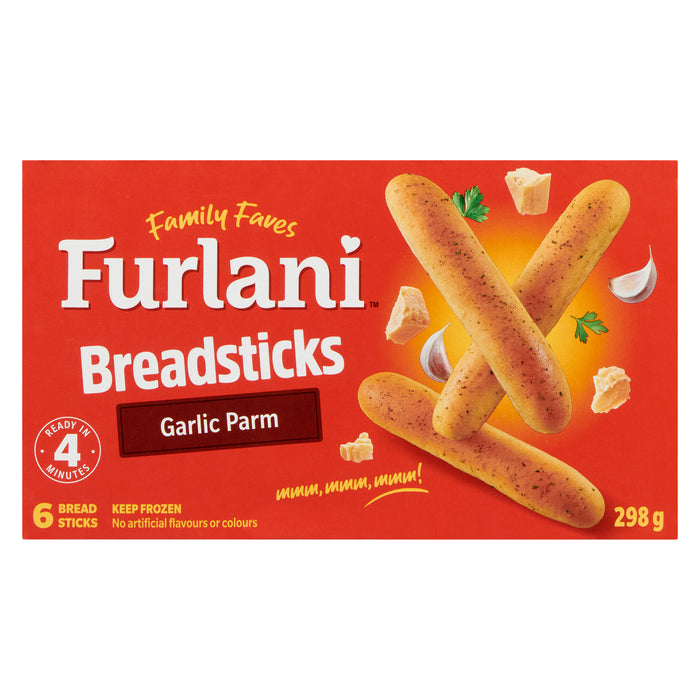 Bâtonnets de pain à l'ail et au parmesan Furlani, emb. de 6, 298-g