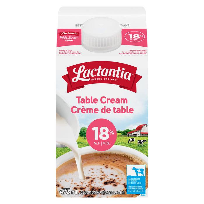 Lactantia Table Cream 18% M.F. - 473ml