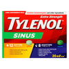 Tylenol Sinus Extra Fort Duo Pratique 24 Heures Comprimés FaciliT, Emballage de 20