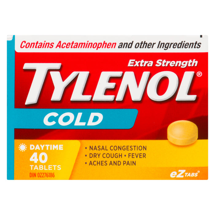 Tylenol Cold Daytime Extra Strength Tablets, 40-Pack