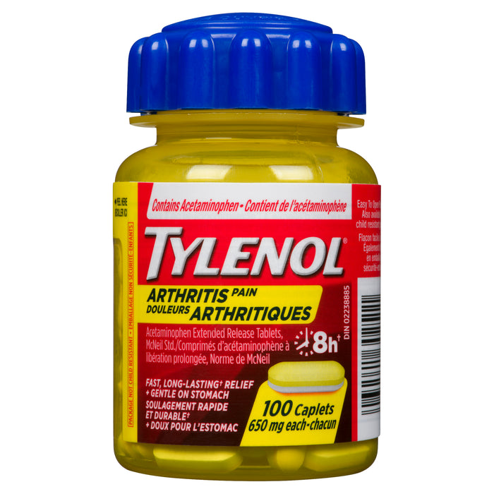 Tylenol Arthritis Pain 650-mg Caplets, 100-Pack
