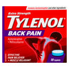 Tylenol Mal de Dos Extra Fort Caplets, Emballage de 18