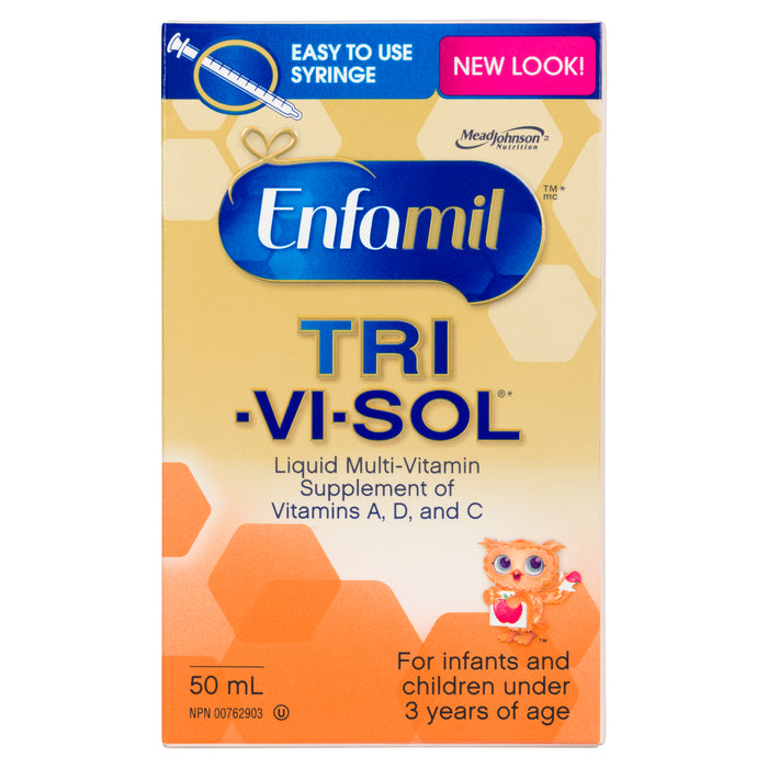 Enfamil Tri-Vi-Sol Liquid Multi-Vitamin Supplement of Vitamins A, D, and C, 50-ml