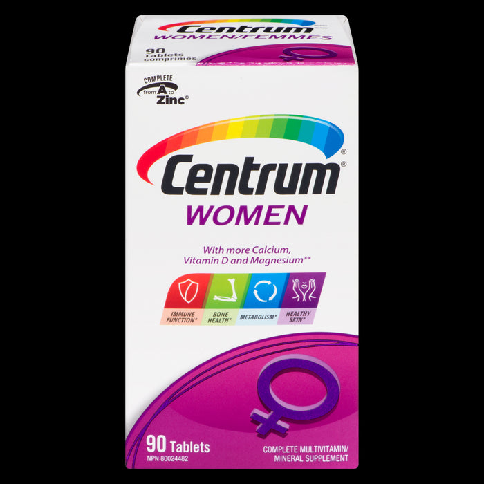 Centrum Women Complete Multivitamin/Mineral Supplement Women Tablets, 90-Pack