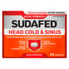 Sudafed rhume de cerveau et sinus extra-puissant - 24 comprimés