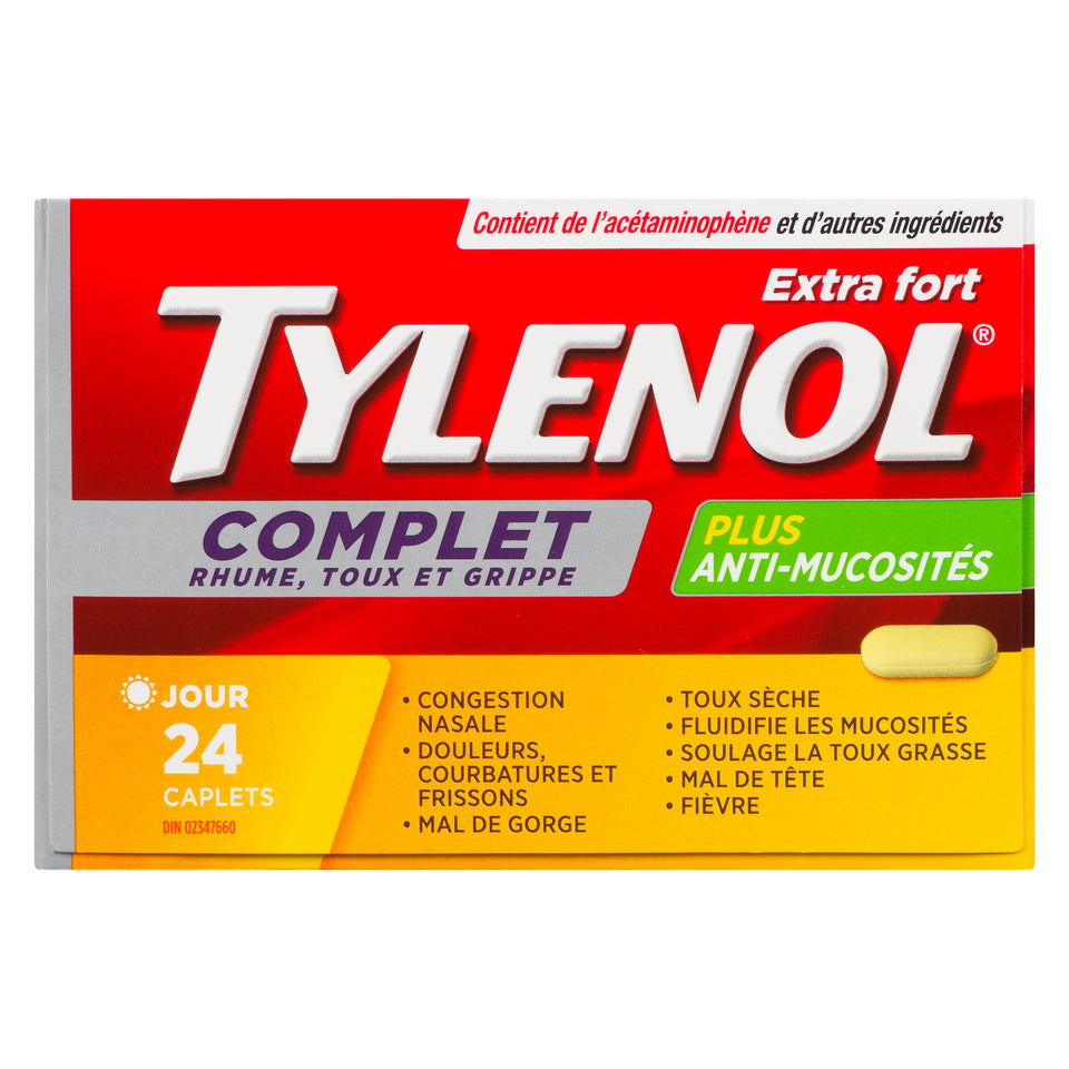 Tylenol Complete Cold, Cough & Flu Extra Strength Daytime Caplets