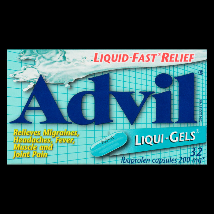 Advil Liqui-Gels Ibuprofen Capsules 200-mg Capsules, 32-Pack