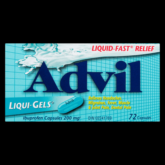 Advil Liqui-Gels Ibuprofen 200-mg Capsules, 72-Pack