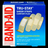 Band-Aid Tru-Stay Brand Adhesive Bandages Sheer Strips Comfort-Flex Assorted Sizes, 60-Pack