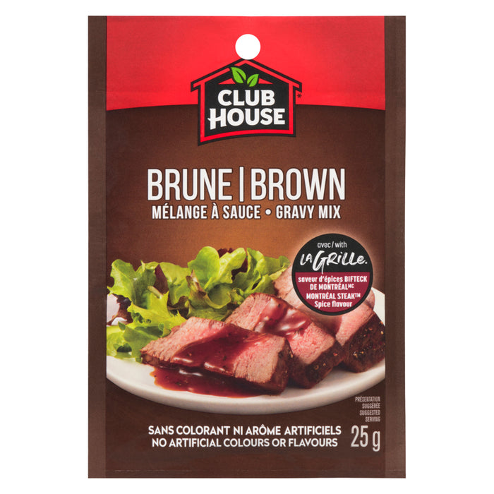 Club House Mélange à Sauce Brune Saveur d'épices Bifteck de Montréal, 25 g
