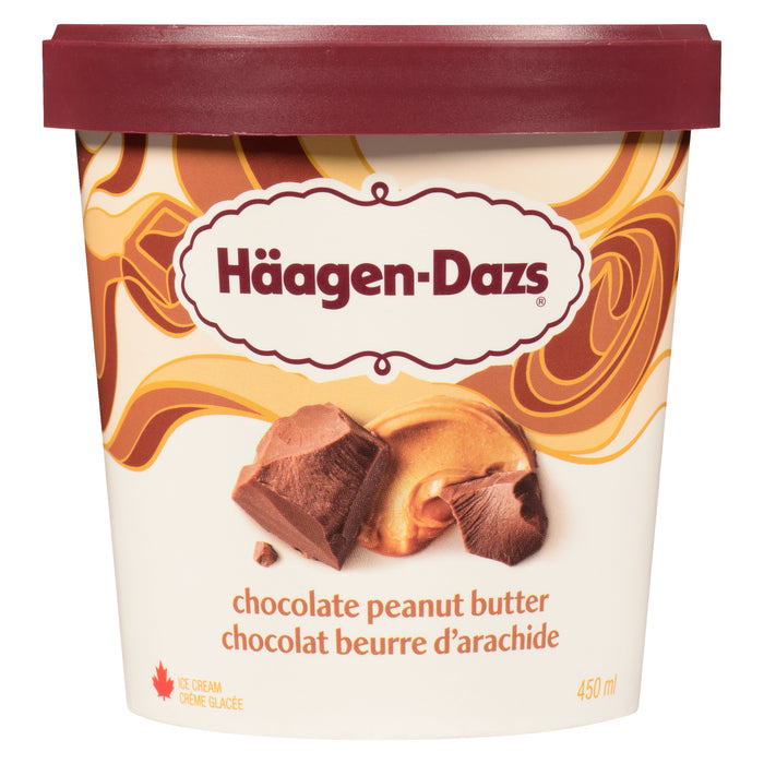 Haagen-Dazs Chocolate Peanut Butter Ice Cream, 500-ml