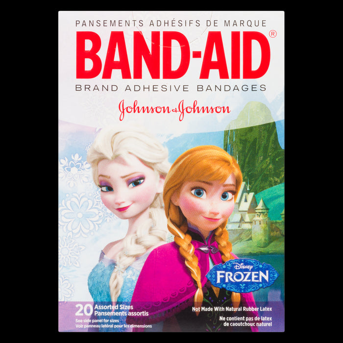 Band-Aid Pansements Adhésifs de Marque Disney Frozen II Assortis, Emballage de 20