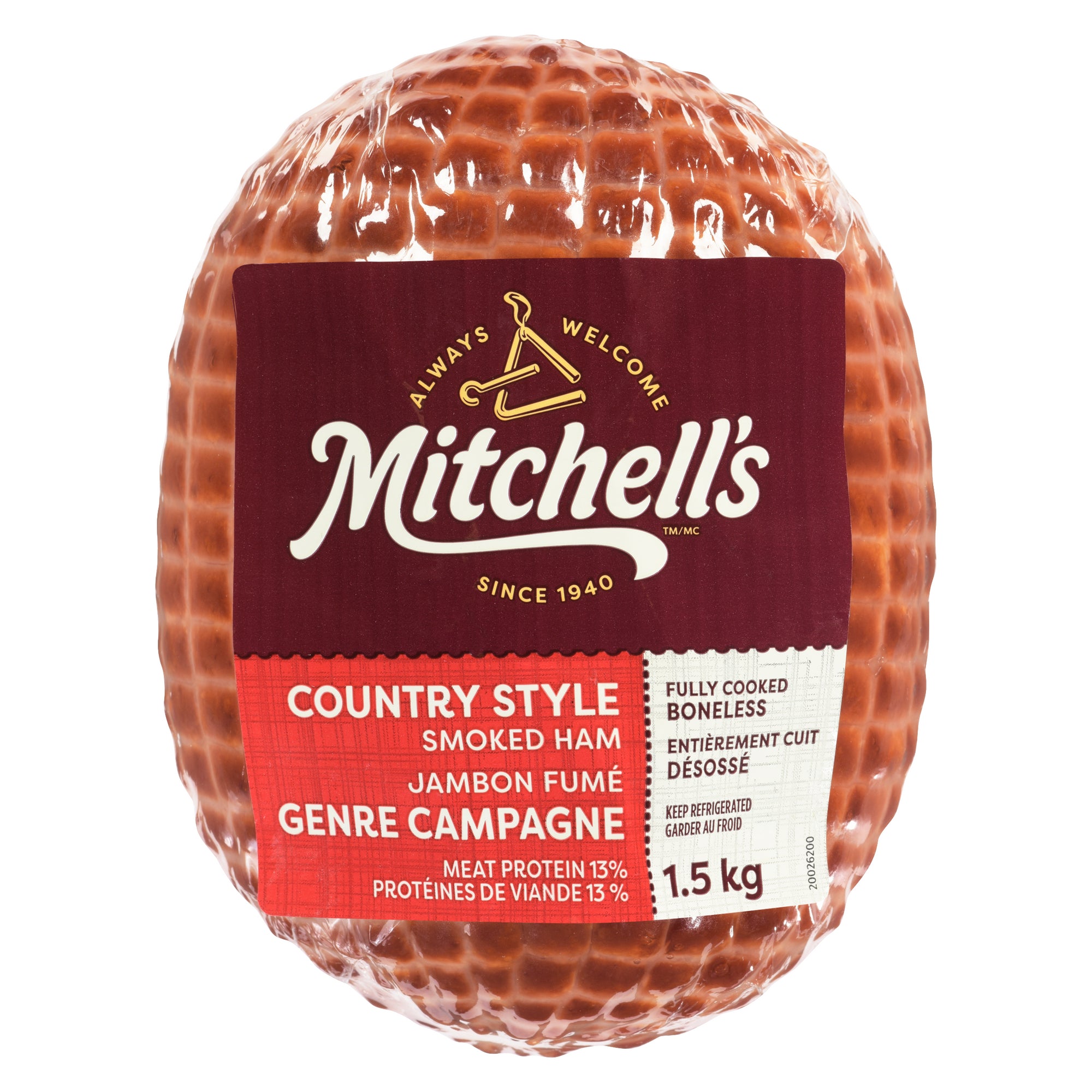 Mitchell's Gourmet Foods Boneless Smoked Ham 1.5kg Giant Tiger