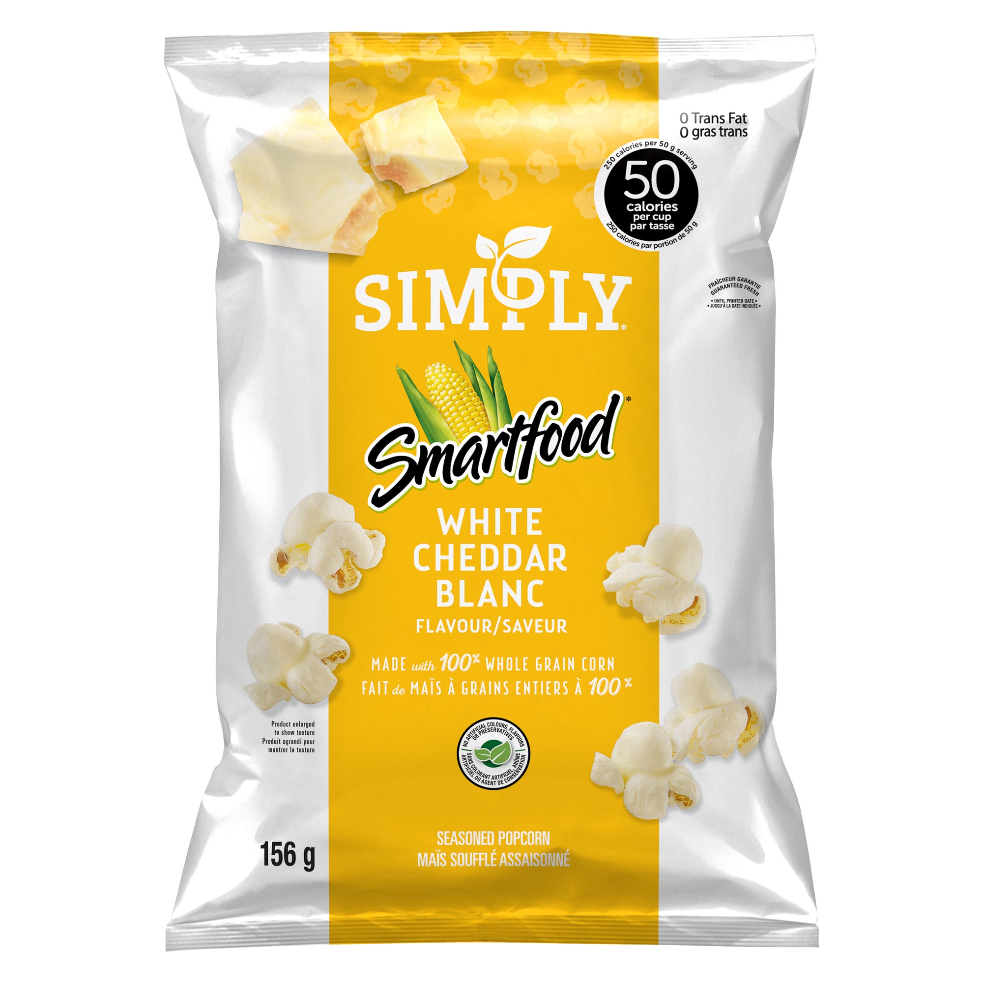 Simply Smartfood Seasoned White Cheddar Popcorn, 156-g – Giant Tiger