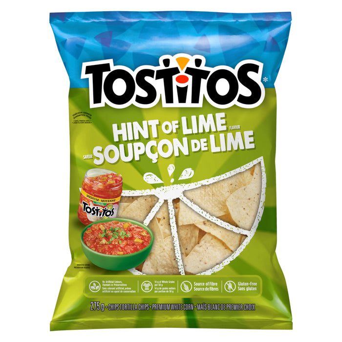 Tostitos Hint of Lime Tortilla Chips - 275g