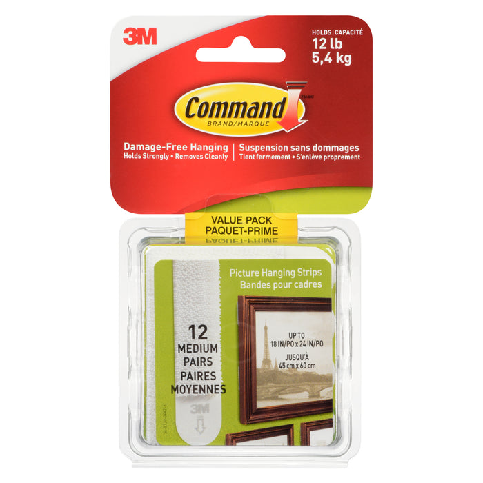 Bandes moyennes pour cadres Command - 4/paquet