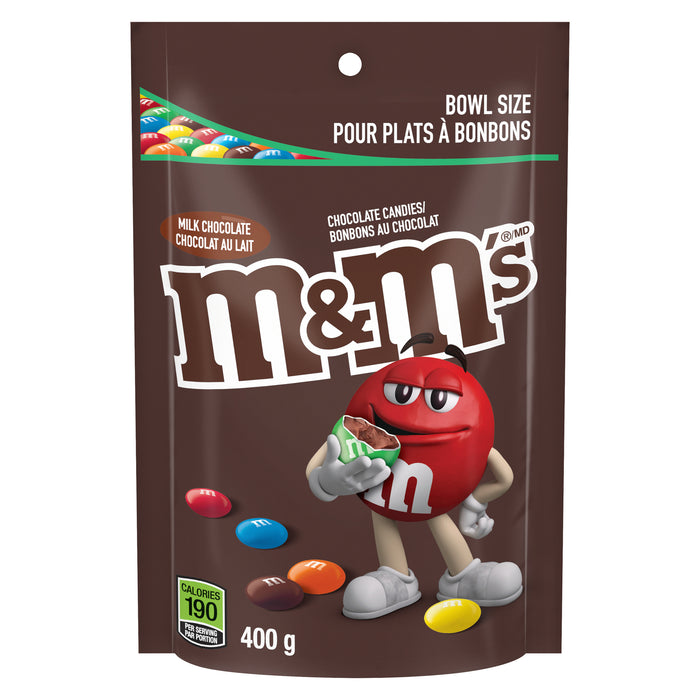 M&M's Milk Chocolate Candies, 400-g