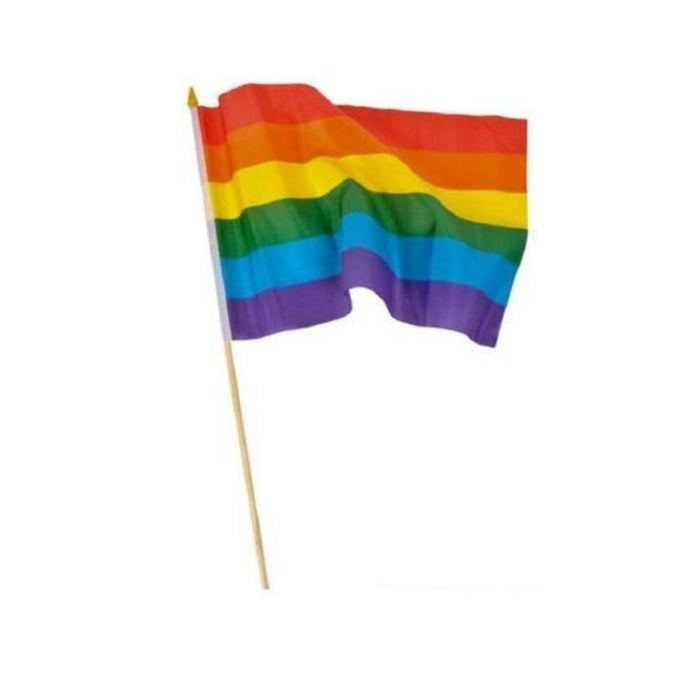 Drapeau de la fierté sur un bâton