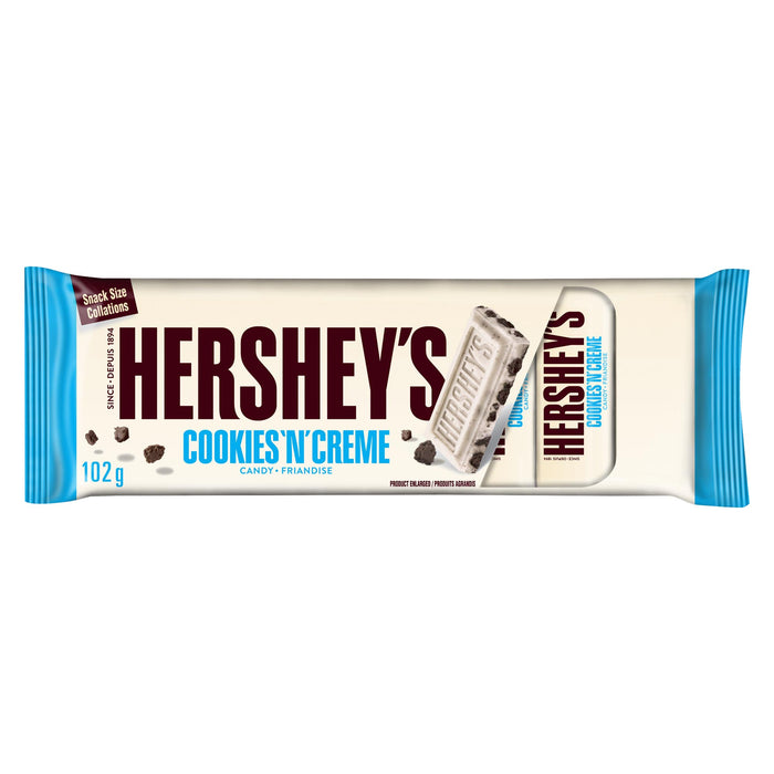 Friandises au chocolat biscuit et crème Hershey’s format collation, emb. de 8 - 102 g