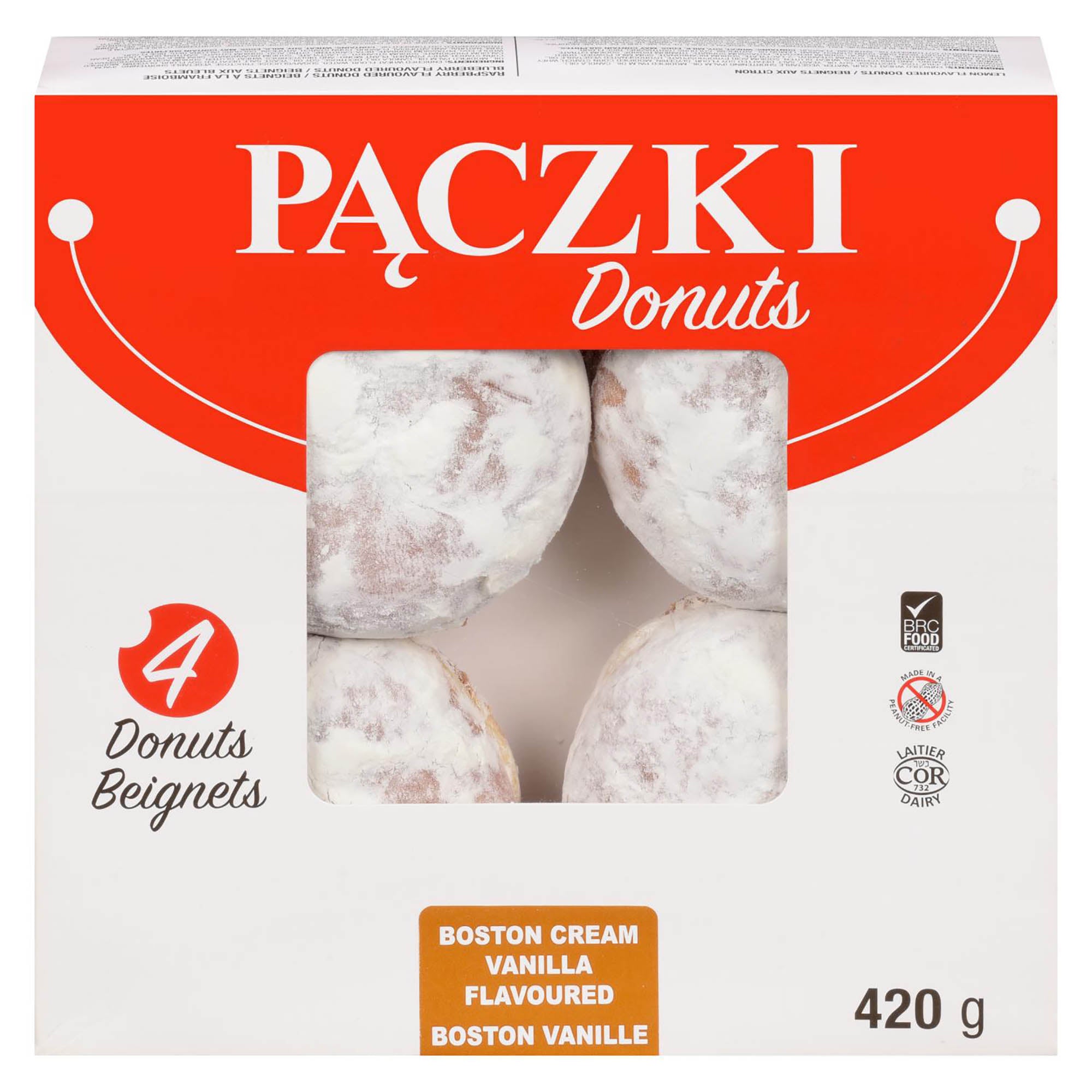 CT Bakery Paczki Donuts, emb de 4, 420g Giant Tiger