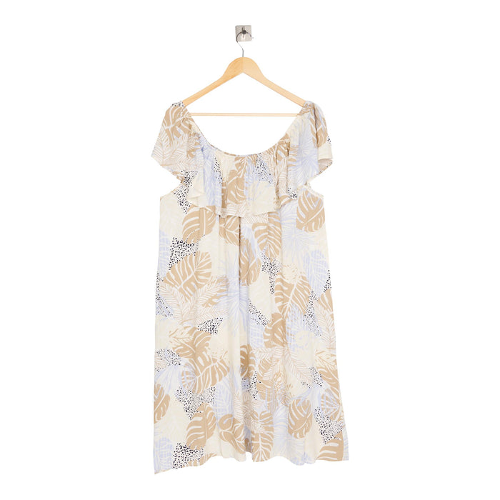 mySTYLE Women's Plus Off The Shoulder Dress