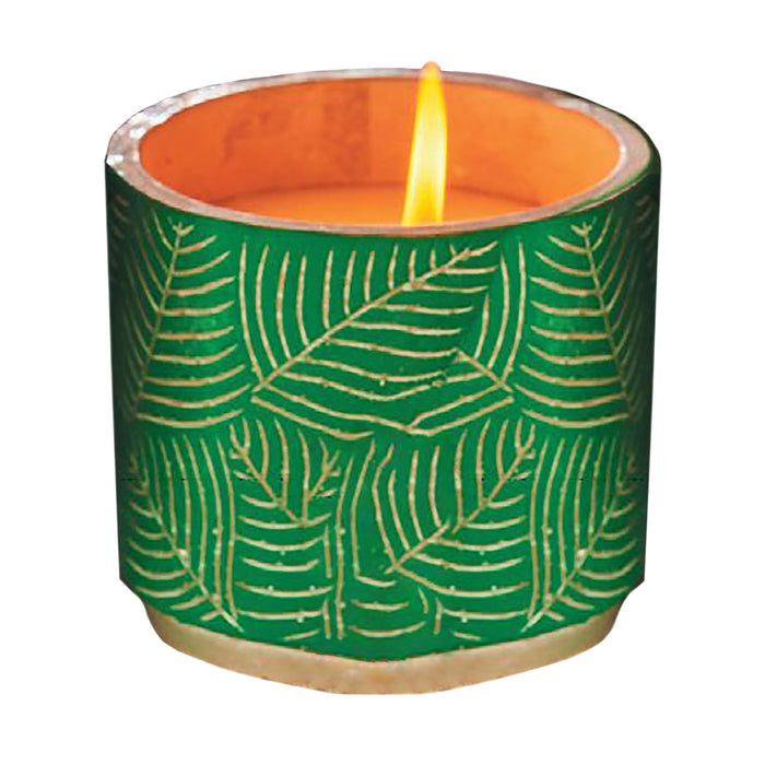 Giant Value Citronella Candle in a Leaf Pot