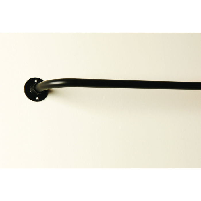 HomeStyles 48-in to 86-in Extendable Curtain Rod, Black