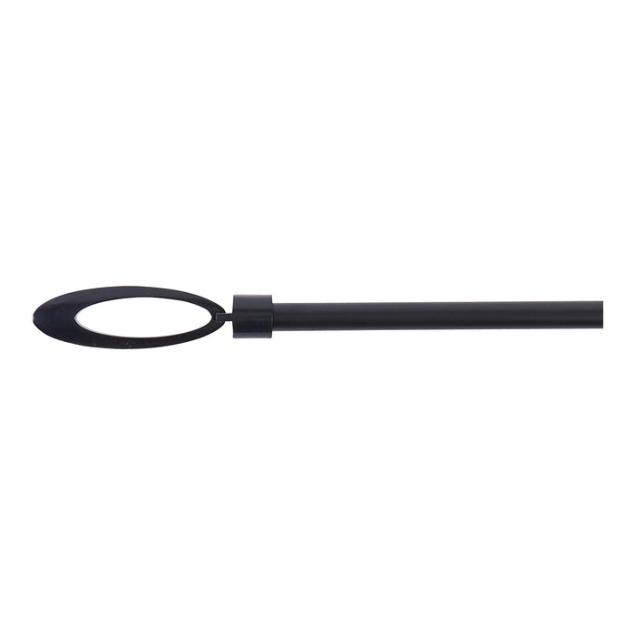 HomeStyles Black Curtain Rod - 28in.-48in.