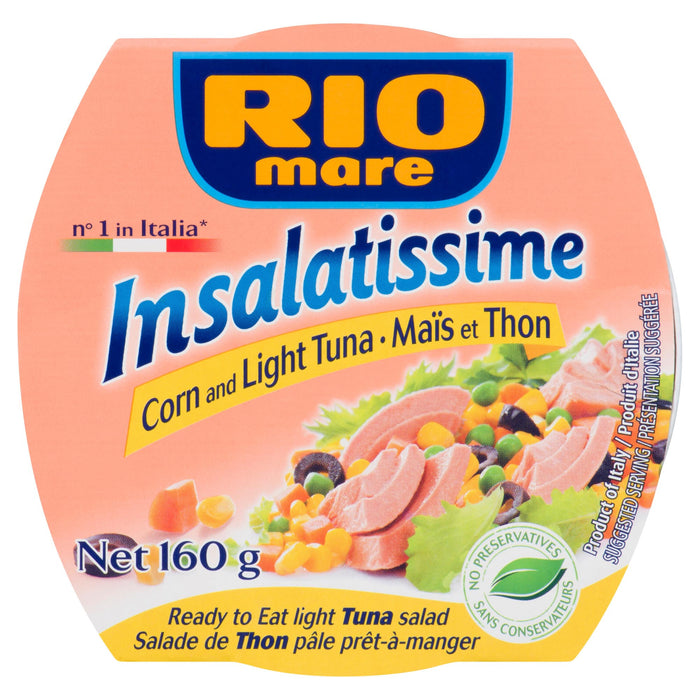Rio Mare Insalatissime Salade de Maïs et de Thon Pâle, 160 g