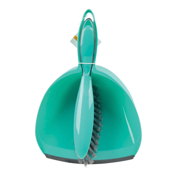 YellowTag Dustpan and Brush Set, Green, 2 Pieces