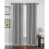 Rideau en faux suède gris silex HomeStyles. gris,  37 po x 84 po