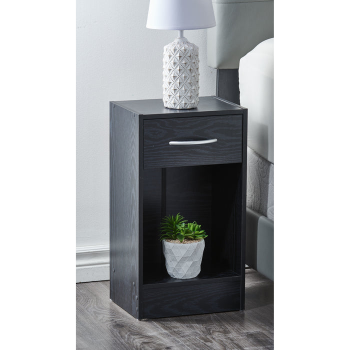 Table de chevet noire