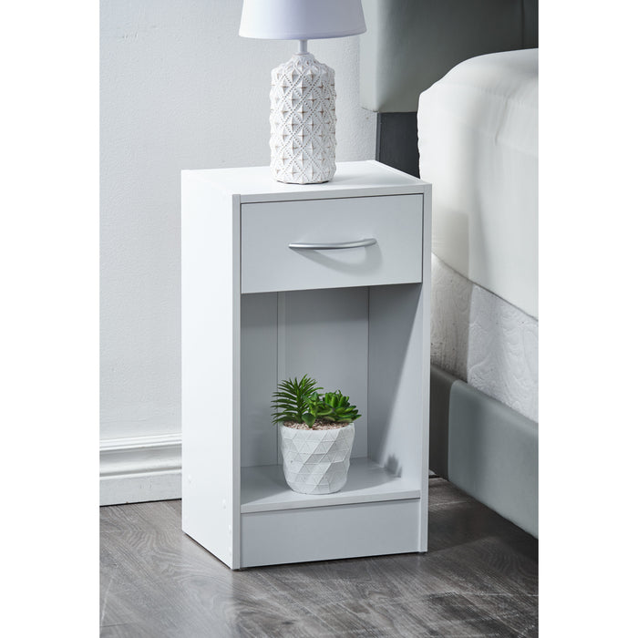 Table de chevet blanche