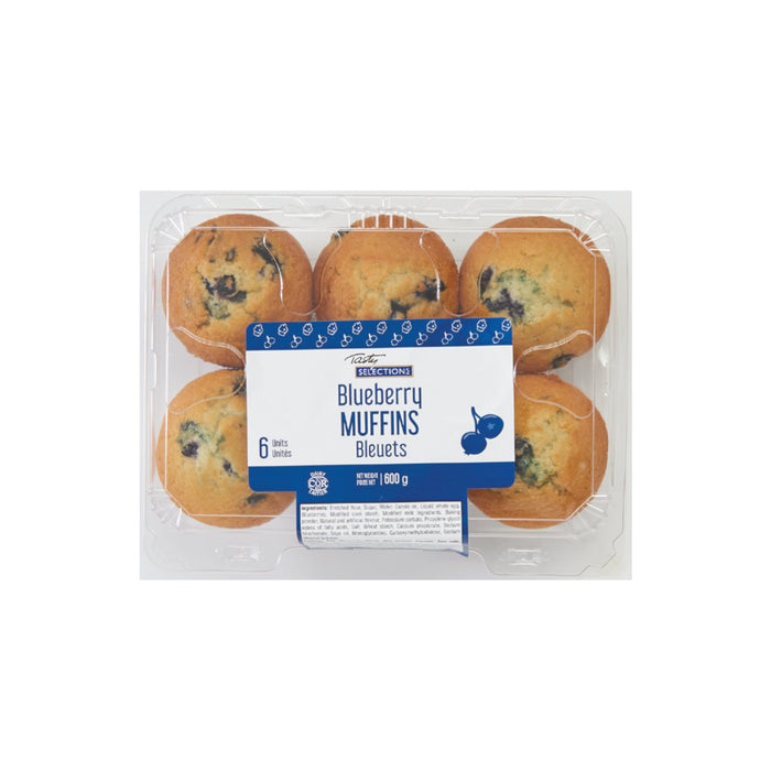 Muffins aux bleuets Tasty Selections, emb. de 6 - 600 g