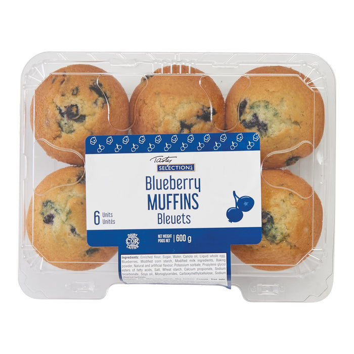 Tasty Selections Blueberry Muffin - 600g