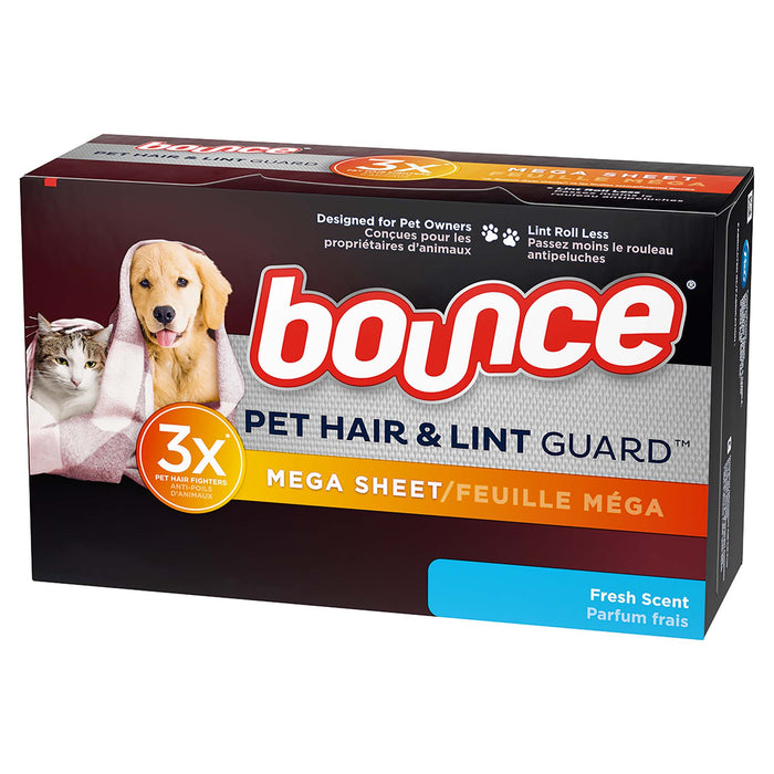 Feuilles assouplissantes Pet Hair and Lint Guard Bounce