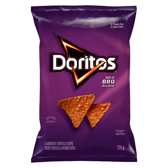 Doritos Bold BBQ Tortilla Chips, 235-g
