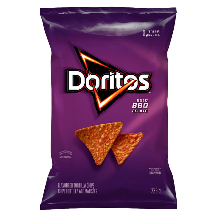 Doritos Bold BBQ Tortilla Chips, 235-g