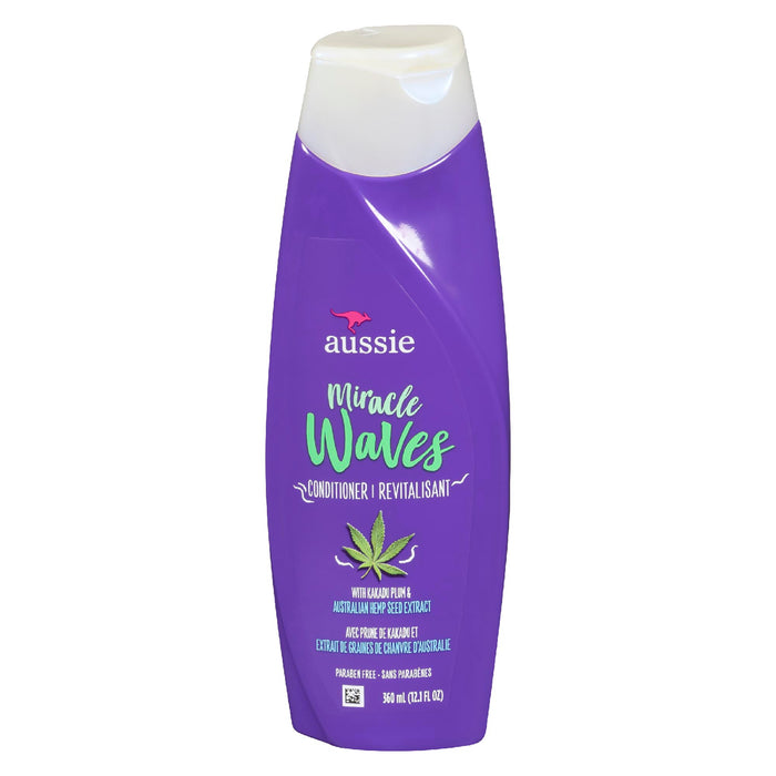 Revitalisant au chanvre Aussie Miracle Waves, 360 ml