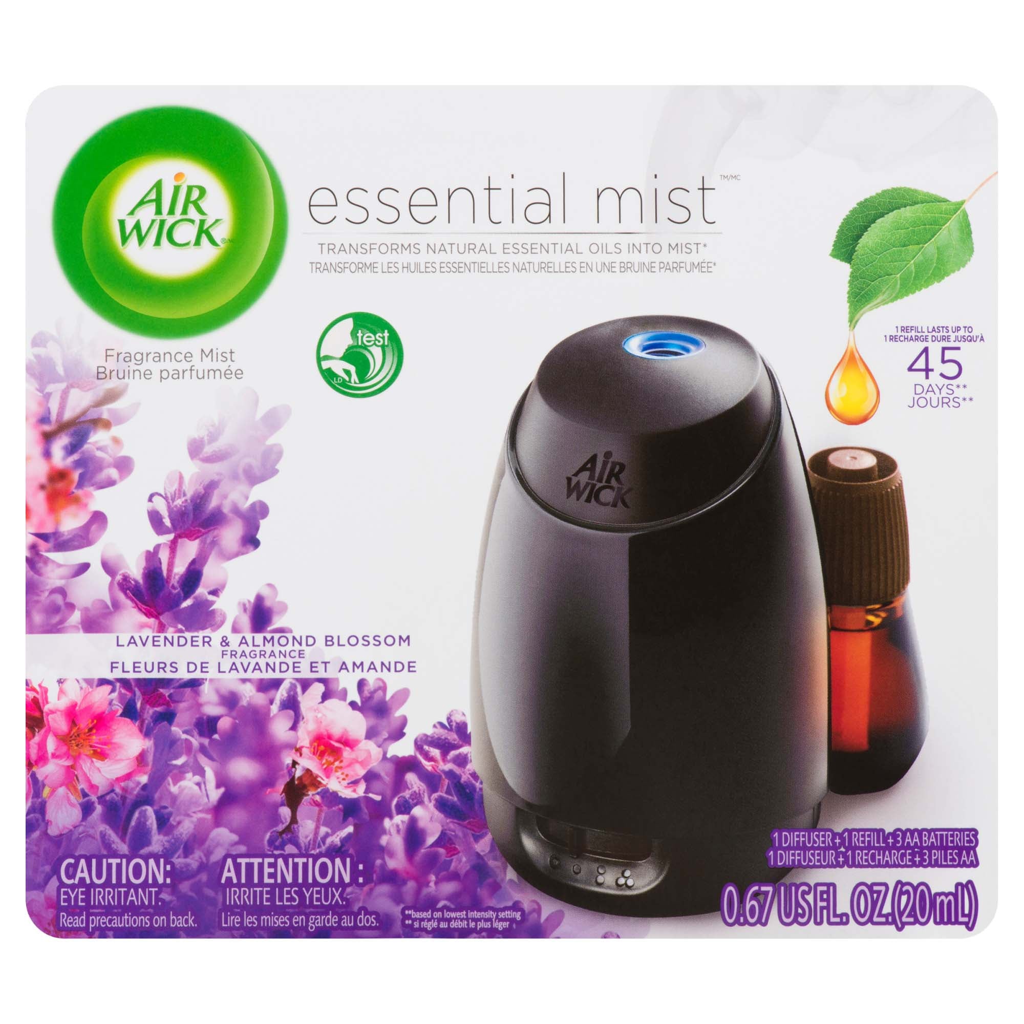 Air Wick Essential Mist Lavender and Almond Blossom Oil Diffuser Kit R